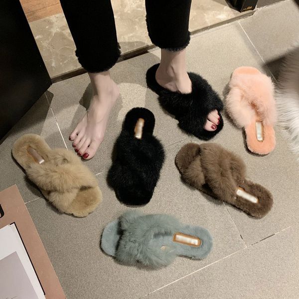 women slippers autumn winter korean flat fashion cross design plush slippers c55, Black
women slippers autumn winter korean flat fashion cross design plush slippers c55, Black