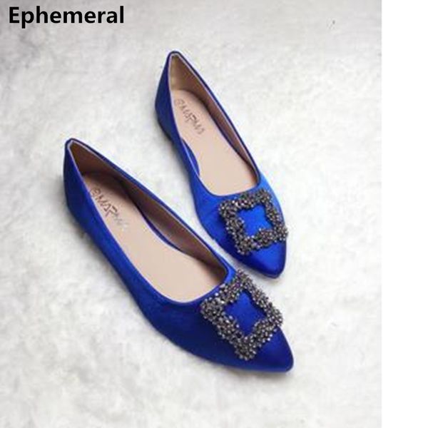 ladies flats silk stain pointed toe diamond slip-on soft dancing shoes spring breathable mujer plus size 33-45 royal blue, Black
ladies flats silk stain pointed toe diamond slip-on soft dancing shoes spring breathable mujer plus size 33-45 royal blue, Black
