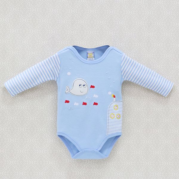 2019 Little Q long sleeve O neck One Piece Pure Cotton Bodysuits baby striped boys clothes newborn clothing
2019 Little Q long sleeve O neck One Piece Pure Cotton Bodysuits baby striped boys clothes newborn clothing