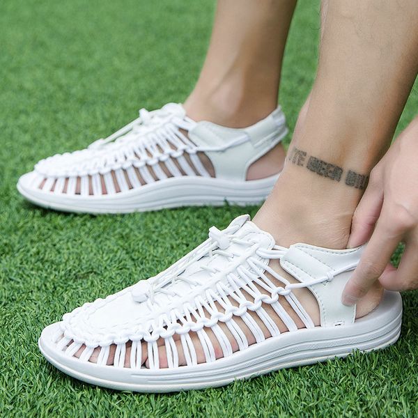 2020 summer men's beach shoes outdoor men's casual shoes couple roman sandals baotou tide woven, Black
2020 summer men's beach shoes outdoor men's casual shoes couple roman sandals baotou tide woven, Black