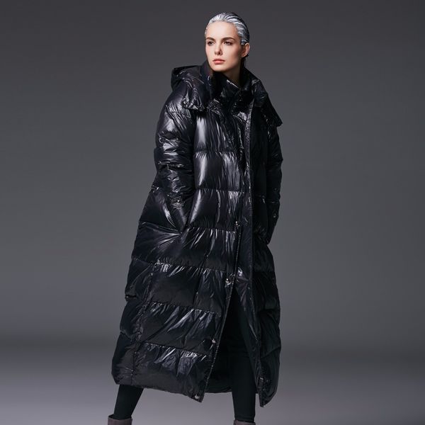 2019 winter women plus size down coat thick snow outwear female hooded cocoon long white duck down jacket m - 5xl, Black
2019 winter women plus size down coat thick snow outwear female hooded cocoon long white duck down jacket m - 5xl, Black
