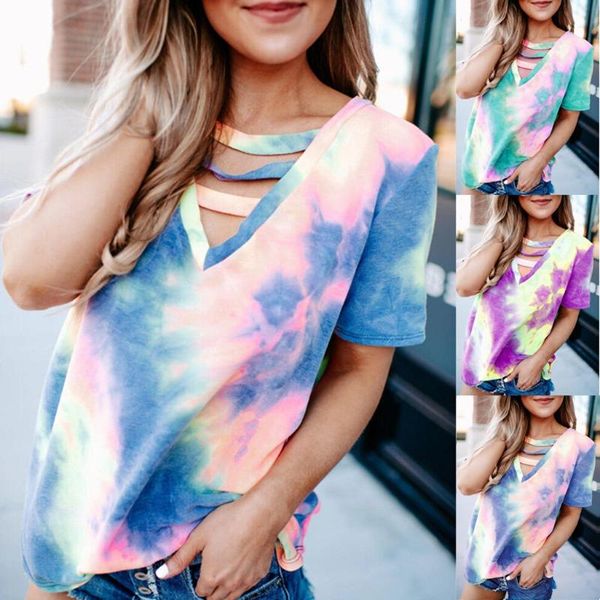 2020 new arrival summer fashion gradient colors tees v-neck short sleeve t-shirts for women tie-dye t shirt 22g3, Black;blue
2020 new arrival summer fashion gradient colors tees v-neck short sleeve t-shirts for women tie-dye t shirt 22g3, Black;blue