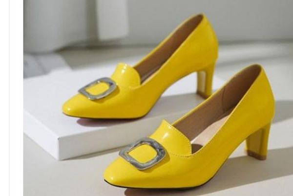 2019 women's shoes in spring and autumn with new style high heel coarse heel square head @229, Black
2019 women's shoes in spring and autumn with new style high heel coarse heel square head @229, Black