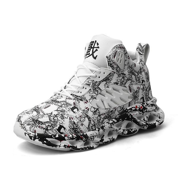 men's sports casual shoes korean version of fashion hundred-wave shoes burst doodle high help small white men's, Black
men's sports casual shoes korean version of fashion hundred-wave shoes burst doodle high help small white men's, Black