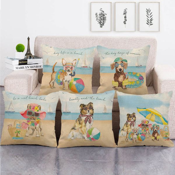 45cm*45cm dog on the beach design linen/cotton throw pillow covers couch cushion cover home decor pillow
45cm*45cm dog on the beach design linen/cotton throw pillow covers couch cushion cover home decor pillow
