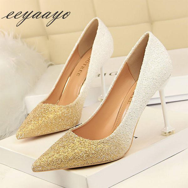 2019 new spring/autumn women pumps high thin metal heel pointed toe ladies bling bridal wedding women shoes white high heel, Black
2019 new spring/autumn women pumps high thin metal heel pointed toe ladies bling bridal wedding women shoes white high heel, Black