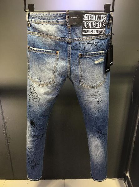 new classic holes zipper slim jeans mens distressed ripped biker jeans hip hop for men slim denim pants trousers size 28-38, Blue
new classic holes zipper slim jeans mens distressed ripped biker jeans hip hop for men slim denim pants trousers size 28-38, Blue