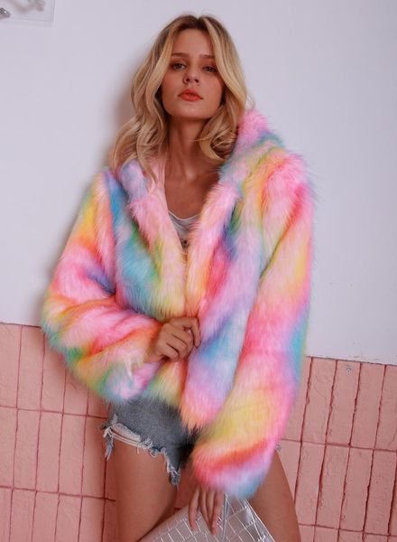 2019 women thick warm furry fur coat with hooded colorful outerwear autumn winter coat jacket femme fluffy hairy fake fur, Black
2019 women thick warm furry fur coat with hooded colorful outerwear autumn winter coat jacket femme fluffy hairy fake fur, Black