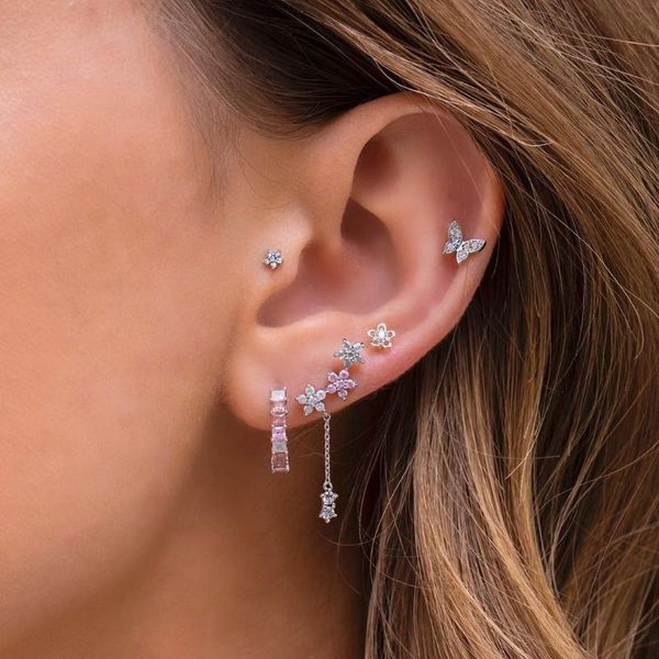 925 sterling silver minimal jewelry 5mm tiny cz butterfly stud earring cute lovely animal stud for girl, Golden;silver
925 sterling silver minimal jewelry 5mm tiny cz butterfly stud earring cute lovely animal stud for girl, Golden;silver