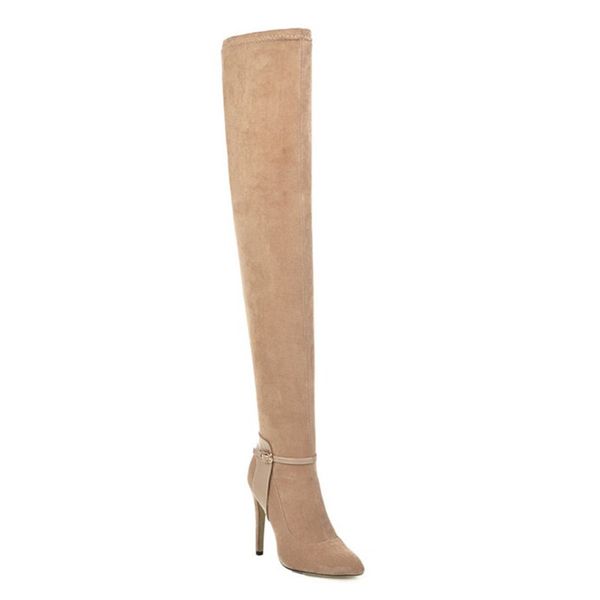 pointed toe thigh high boots high heels fashion women's over-the-knee boots women winter shoes pumps 33-46 size, Black
pointed toe thigh high boots high heels fashion women's over-the-knee boots women winter shoes pumps 33-46 size, Black