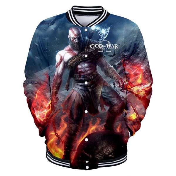 hip hop god of war 3d baseball jacket game anime men/women regular casual fleece baseball jacket collage style clothes plus size, Black
hip hop god of war 3d baseball jacket game anime men/women regular casual fleece baseball jacket collage style clothes plus size, Black