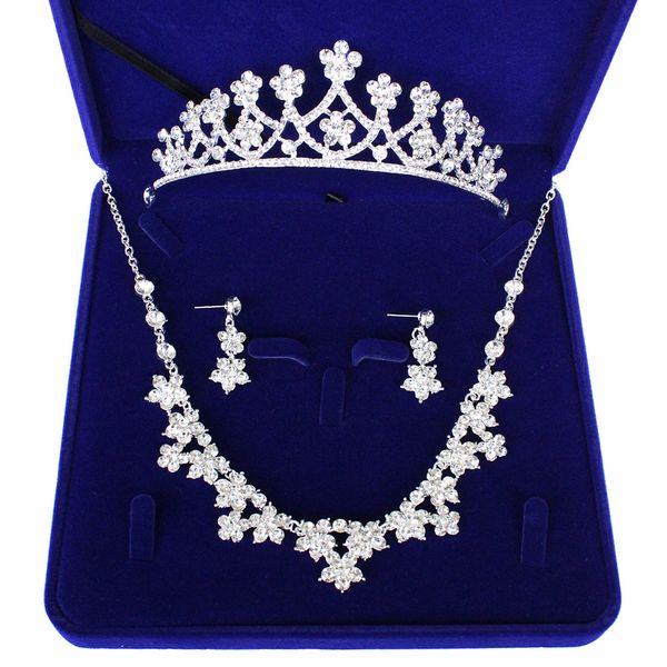 wedding bridal crystal rhinestone jewelry set necklace earrings tiara crown sale, White
wedding bridal crystal rhinestone jewelry set necklace earrings tiara crown sale, White