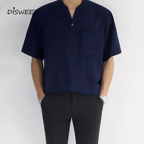 твердые v-образным вырезом рубашки мужчины корейский короткий рукав свободные мужские летние рубашки, White;black
твердые v-образным вырезом рубашки мужчины корейский короткий рукав свободные мужские летние рубашки, White;black