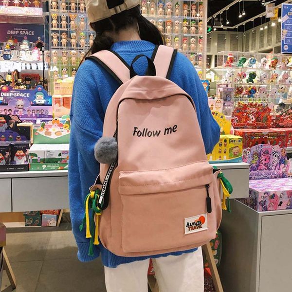 student female backpack women book fashion school bag girl kawaii letters backpacks harajuku canvas lady bag cute new
student female backpack women book fashion school bag girl kawaii letters backpacks harajuku canvas lady bag cute new