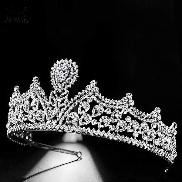 elegant teardrop crystal rhinestone handmade diadem cubic zircon bride tiaras and crown women wedding hair jewelry ornament jl, Golden;white
elegant teardrop crystal rhinestone handmade diadem cubic zircon bride tiaras and crown women wedding hair jewelry ornament jl, Golden;white