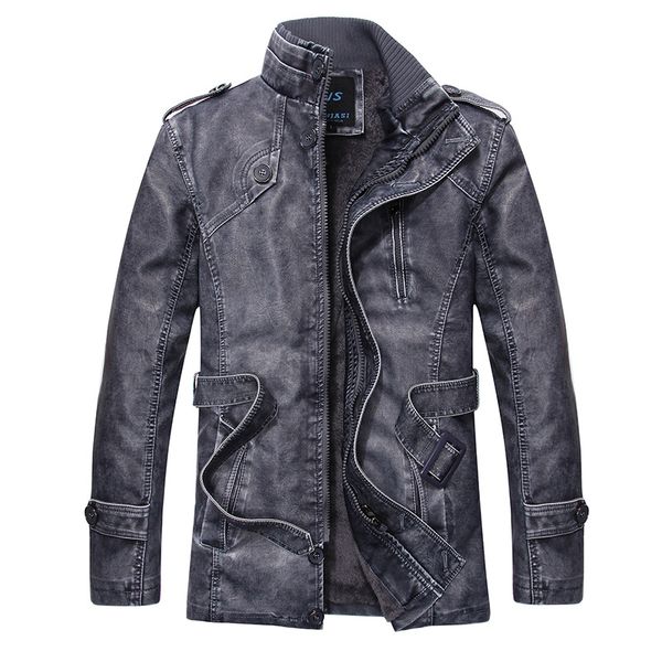 autumn and winter men's leather casual jacket stand collar slim pu leather jacket spring and autumn motorcycle men clothes 2018, Black
autumn and winter men's leather casual jacket stand collar slim pu leather jacket spring and autumn motorcycle men clothes 2018, Black