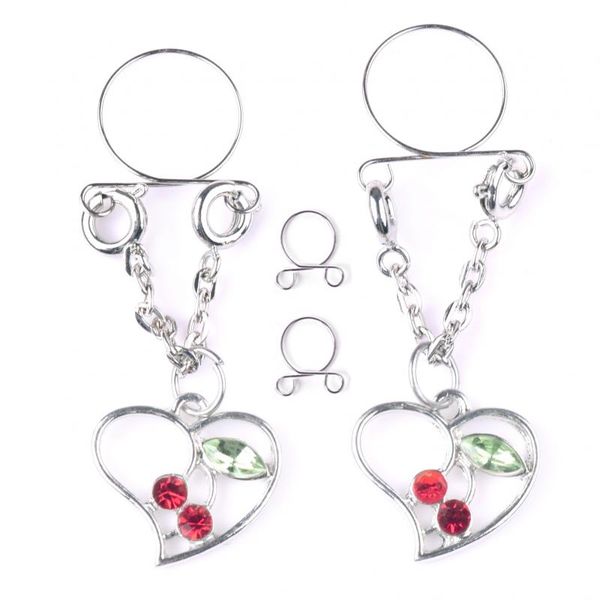 buy 1 get 1 pair cherry clip on fake nipple ring body jewelry shield cover clamps piercing toy, Slivery;golden
buy 1 get 1 pair cherry clip on fake nipple ring body jewelry shield cover clamps piercing toy, Slivery;golden