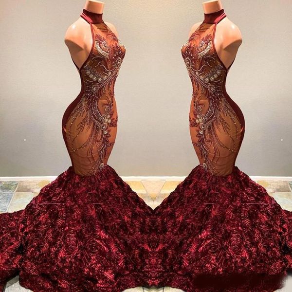 gorgeous burgundy mermaid evening dresses high neck lace appliqued ruffled flowers pageant party gowns vestidos de, Black;red
gorgeous burgundy mermaid evening dresses high neck lace appliqued ruffled flowers pageant party gowns vestidos de, Black;red