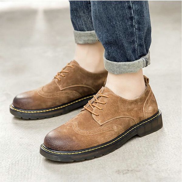 spring autumn bullock causal shoes flats oxfords men genuine leather lace-up thick bottom flat platform work shoes a53-48, Black
spring autumn bullock causal shoes flats oxfords men genuine leather lace-up thick bottom flat platform work shoes a53-48, Black