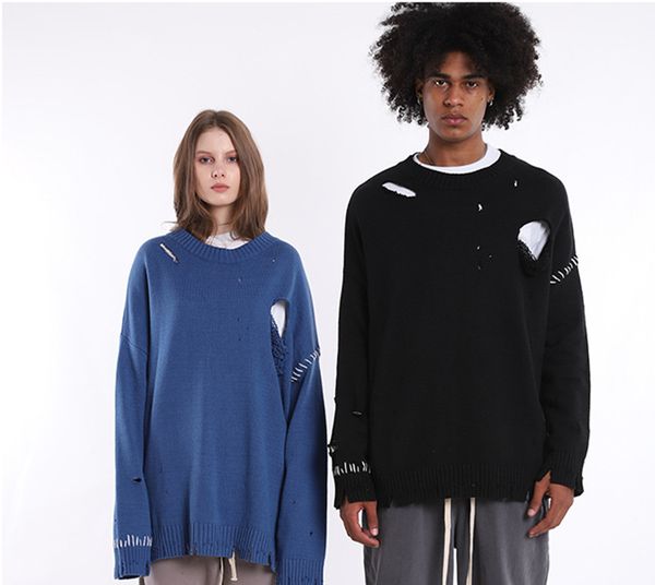 mens fashion designer winter black sweaters hole solid casual loose sweaters 2019 new male female warm, White;black
mens fashion designer winter black sweaters hole solid casual loose sweaters 2019 new male female warm, White;black
