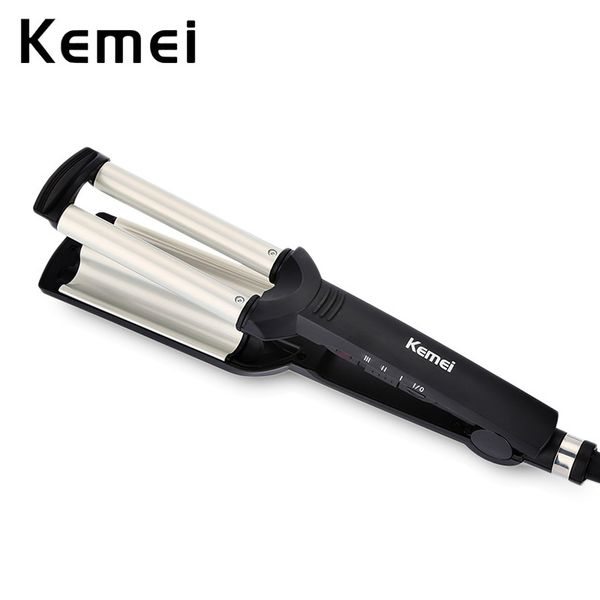 kemei hair styler professional big wave curling iron wand ceramic 3 barrels egg rolls hair curlers wave iron volume styling tool
kemei hair styler professional big wave curling iron wand ceramic 3 barrels egg rolls hair curlers wave iron volume styling tool