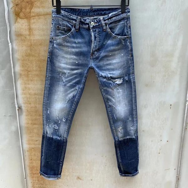 2020 classic pants jeans designer pants european and american trends mens designer pants slim straight biker skinny loophole jeans, Blue
2020 classic pants jeans designer pants european and american trends mens designer pants slim straight biker skinny loophole jeans, Blue