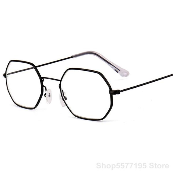 small hexagon alloy gold frame glasses classic retro optics eyeglasses transparent clear lens women men espectacles female, Black
small hexagon alloy gold frame glasses classic retro optics eyeglasses transparent clear lens women men espectacles female, Black