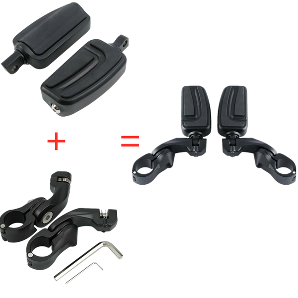 motorcycle matte black 1 1/4'' 1.25'' short angled mount brackets footpeg pedal footrests
motorcycle matte black 1 1/4'' 1.25'' short angled mount brackets footpeg pedal footrests