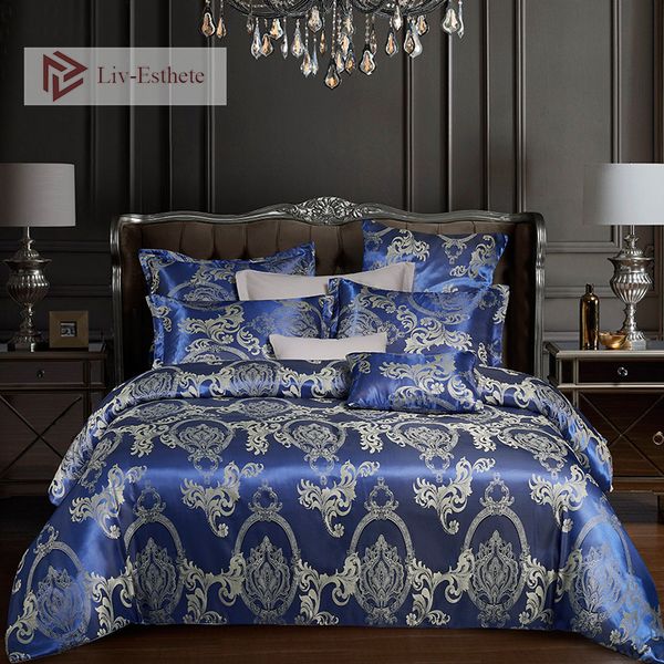 liv-esthete euro jacquard palace bedding set double king duvet cover flat sheet decorative bed linen home textile
liv-esthete euro jacquard palace bedding set double king duvet cover flat sheet decorative bed linen home textile