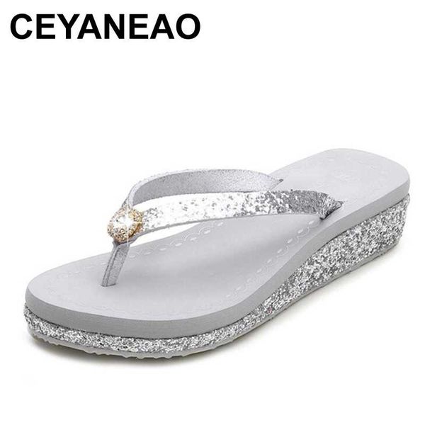 ceyaneao fashion women rhinestone wedge heel sandals lady casual platform flip flops slippers, Black
ceyaneao fashion women rhinestone wedge heel sandals lady casual platform flip flops slippers, Black