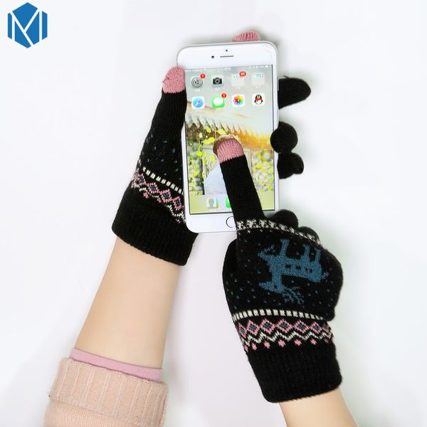new women warm gloves female thick knitted reindeer full finger gloves winter christmas mittens screen sense mitaine femme luvas, Blue;gray
new women warm gloves female thick knitted reindeer full finger gloves winter christmas mittens screen sense mitaine femme luvas, Blue;gray
