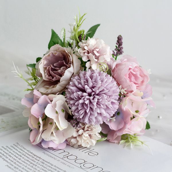 artificial 9 heads peony wedding party bridal bouquet home living room table decorations simulation flowers
artificial 9 heads peony wedding party bridal bouquet home living room table decorations simulation flowers