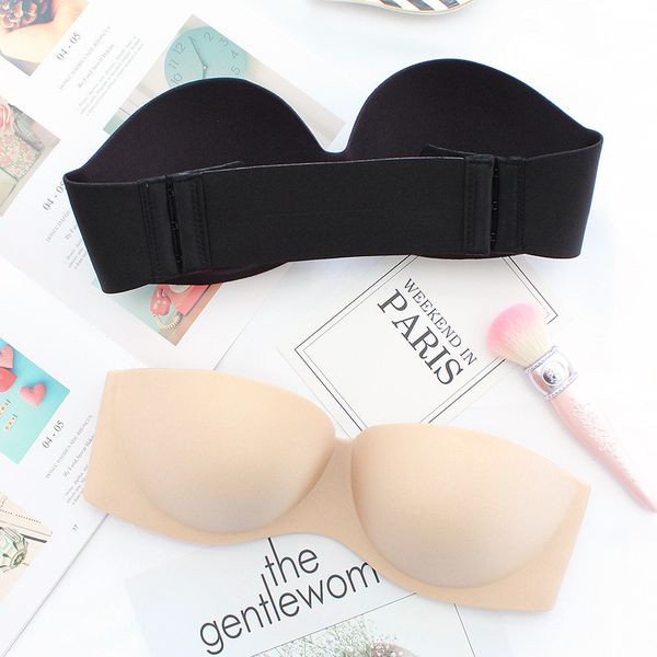 new bikini bras for women seamless gathered non-slip strapless bra invisible bra wedding tube ladies underwear, Red;black
new bikini bras for women seamless gathered non-slip strapless bra invisible bra wedding tube ladies underwear, Red;black