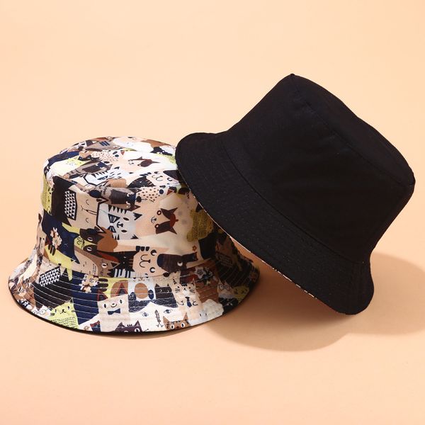 2019 cotton double sided cartoon graffiti bucket hat fisherman hat outdoor travel hat sun cap hats for men and women 10, Blue;gray
2019 cotton double sided cartoon graffiti bucket hat fisherman hat outdoor travel hat sun cap hats for men and women 10, Blue;gray
