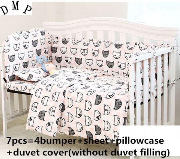 discount 6/7pcs cartoon cotton baby cot bedding set newborn cartoon crib bedding detachable ,120*60/120*70cm
discount 6/7pcs cartoon cotton baby cot bedding set newborn cartoon crib bedding detachable ,120*60/120*70cm