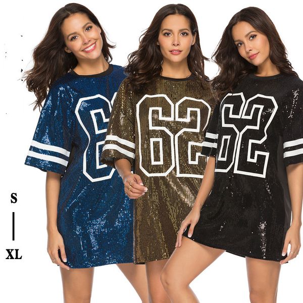 2020 women's mid-length digital printed loose t-shirt, sequin dress, european and american ins style, Black;gray
2020 women's mid-length digital printed loose t-shirt, sequin dress, european and american ins style, Black;gray