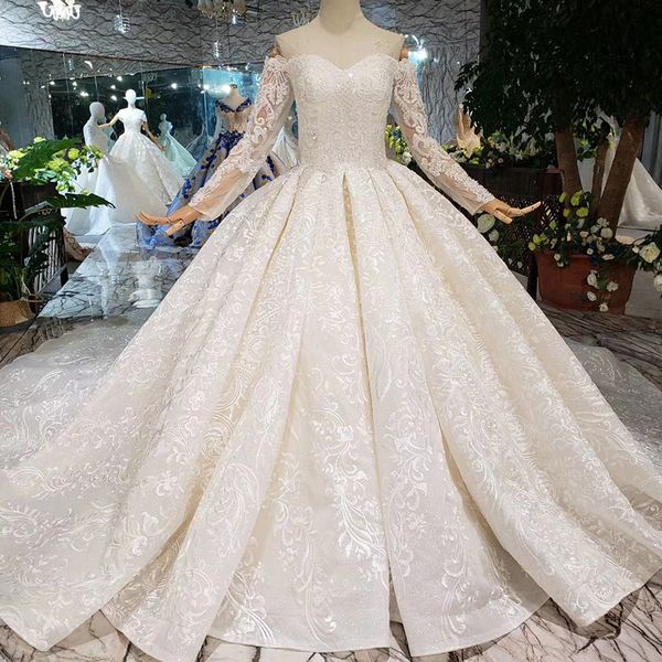 2019 новые длинные sheer рукава свадебные платья милая шеи зашнуровать обратно плечо с изысканной аппликацией длинные вуаль сад свадебные пл, White
2019 новые длинные sheer рукава свадебные платья милая шеи зашнуровать обратно плечо с изысканной аппликацией длинные вуаль сад свадебные пл, White