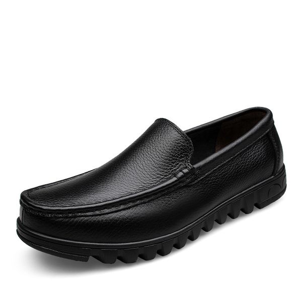 spring summer men's casual shoes leather shoes men's sandals leather round-toe dad slip-on soft bottom w, Black
spring summer men's casual shoes leather shoes men's sandals leather round-toe dad slip-on soft bottom w, Black