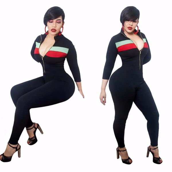 Womens Sexy Bodycon Jumpsuits Striped Printed Women Slim Rompers Summer Long Jumpsuit Zipper fitness Rompers combine
Womens Sexy Bodycon Jumpsuits Striped Printed Women Slim Rompers Summer Long Jumpsuit Zipper fitness Rompers combine