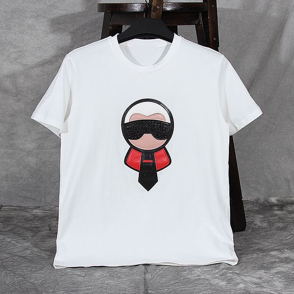 new mens designer t shirts summer t shirt crane printing designer t shirt little monster half sleeve sleeve fashion men short sleeve tees, White;black