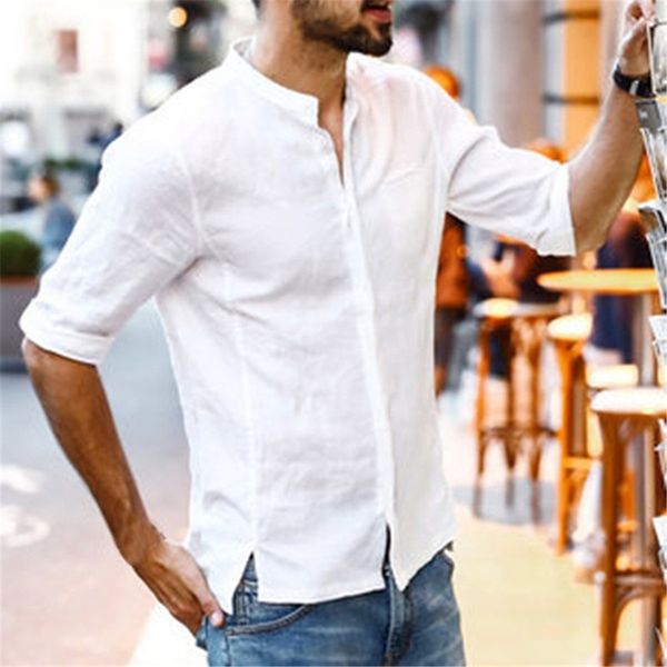 shirt fashion mens summer button casual linen and cotton sleeve blouse men blouse summer clothes modis #ce2, White;black
shirt fashion mens summer button casual linen and cotton sleeve blouse men blouse summer clothes modis #ce2, White;black