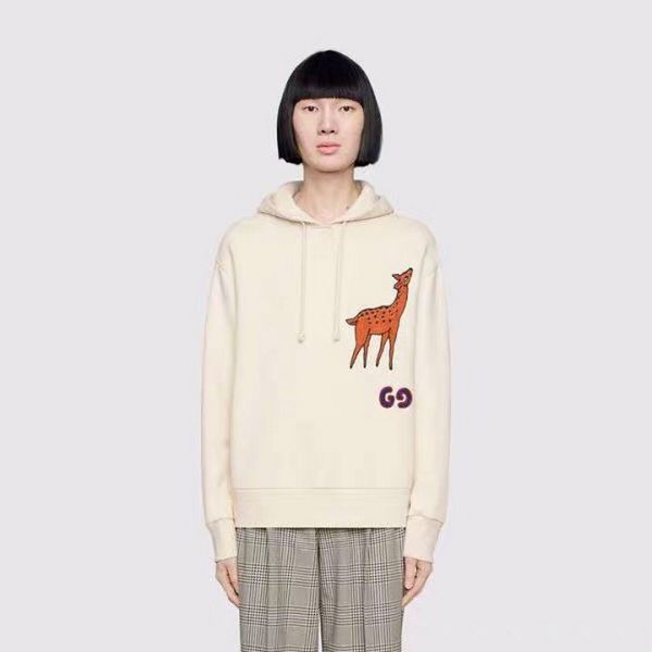 19FW Luxury Autumn Winter Europe Italy Patch Deer Hoodies Fashion Men Clothes Hooded Sweatshirt Women Hoody
19FW Luxury Autumn Winter Europe Italy Patch Deer Hoodies Fashion Men Clothes Hooded Sweatshirt Women Hoody