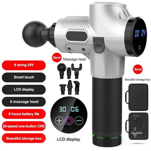 muscle massage gun 30 speeds percussive vibration therapy deep tissue massager relax pain relief fascia massage machine 6 heads
muscle massage gun 30 speeds percussive vibration therapy deep tissue massager relax pain relief fascia massage machine 6 heads