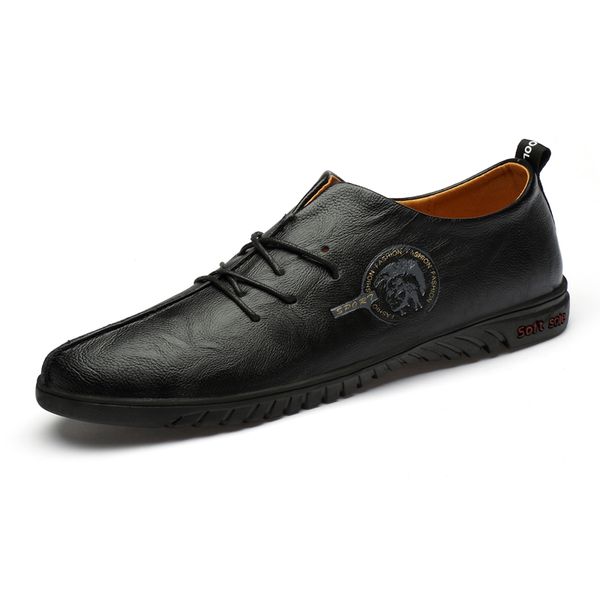 2019 new arrival men casual shoes lace up male flats male sneakers comfortable light soft brown black leather casual shoes
2019 new arrival men casual shoes lace up male flats male sneakers comfortable light soft brown black leather casual shoes