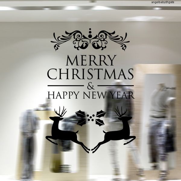 merry christmas quote wall stickers vinyl running m-28 deers removable decals windows wall stickers kids living room ing 
merry christmas quote wall stickers vinyl running m-28 deers removable decals windows wall stickers kids living room ing