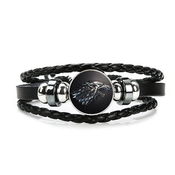 punk alloy multi-layer braided rope right game bracelet leather cuff bracelet, Golden;silver
punk alloy multi-layer braided rope right game bracelet leather cuff bracelet, Golden;silver