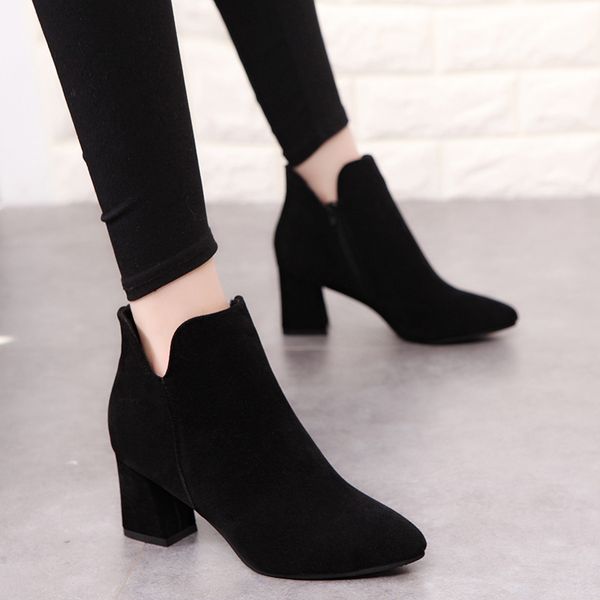 goxpacer spring fashion women's casual shoes black ankle pointed toe boots flock suede leather all match ing
goxpacer spring fashion women's casual shoes black ankle pointed toe boots flock suede leather all match ing