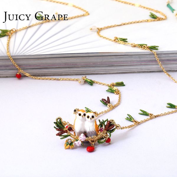 juicy grape hand painted enamel flower bird necklace 2018 new fashion jewelry for women color rich and royal style, Silver
juicy grape hand painted enamel flower bird necklace 2018 new fashion jewelry for women color rich and royal style, Silver