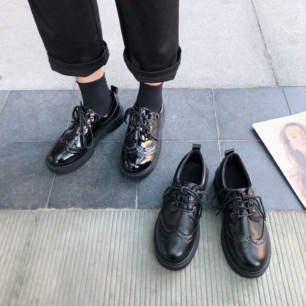 cross women's shoes autumn british style casual female sneakers modis round toe patent leather ballet flats oxfords ladies, Black
cross women's shoes autumn british style casual female sneakers modis round toe patent leather ballet flats oxfords ladies, Black
