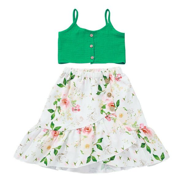 toddler baby girls sleeveless crop vest boho floral skirt summer dresses outfit set sunsuit, White
toddler baby girls sleeveless crop vest boho floral skirt summer dresses outfit set sunsuit, White
